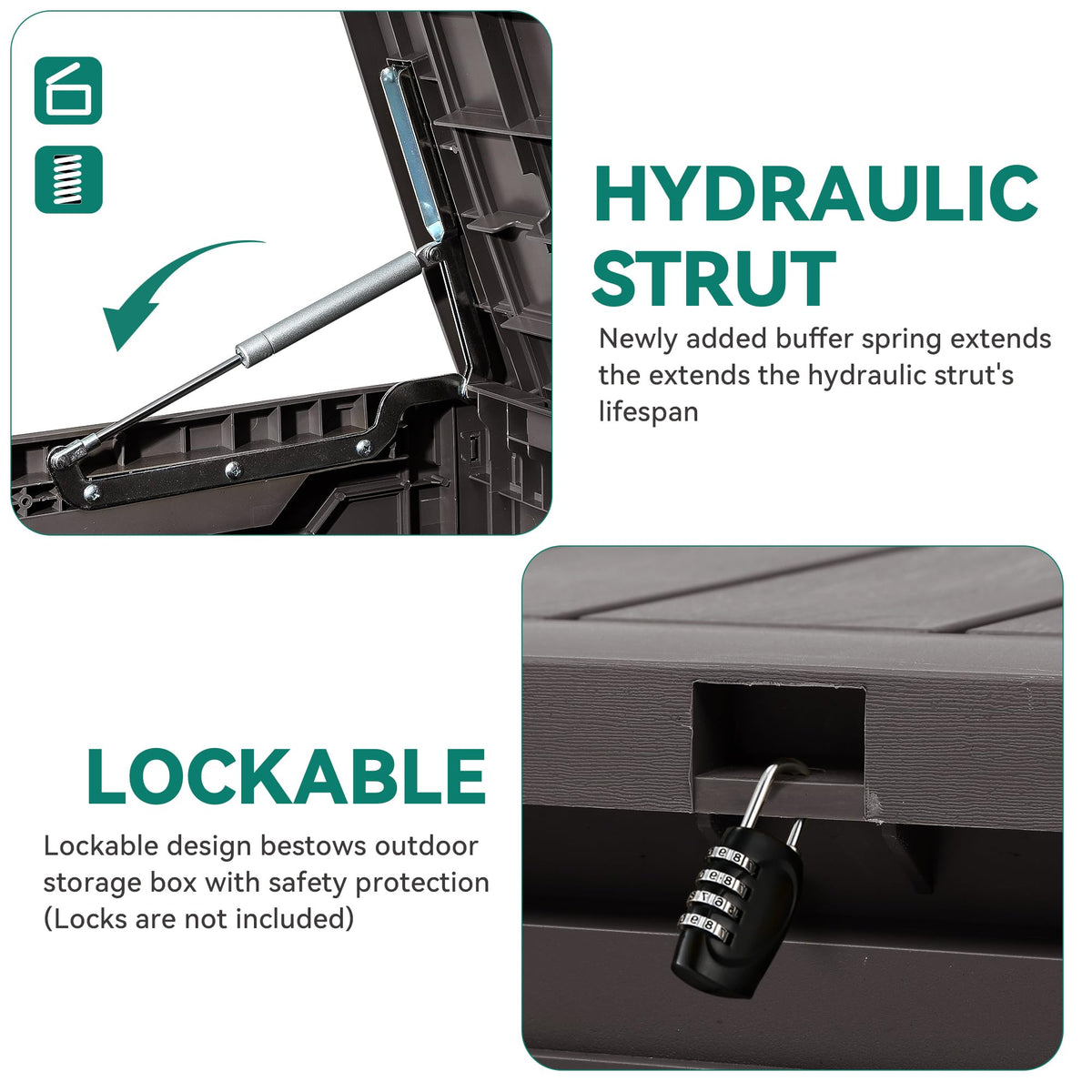 YITAHOME dual side handles for easy transport and relocation