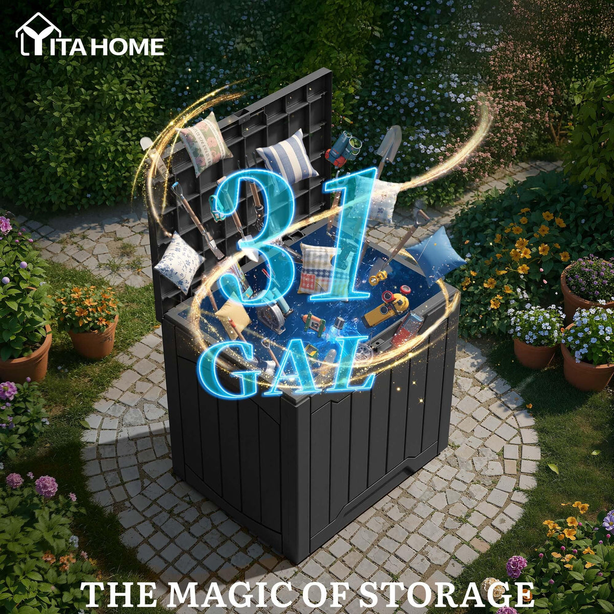 YITAHOME lid with secure compatibility for added security.