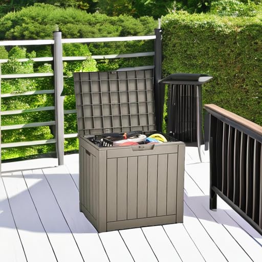 YITAHOME lockable lid deck box keeps items secure outdoors