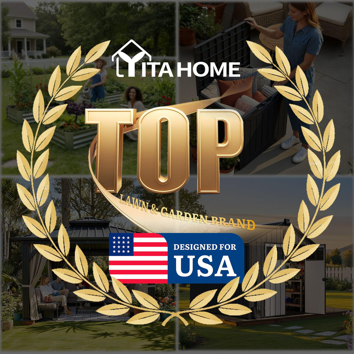 YITAHOME lockable lid option adds security for outdoor items.