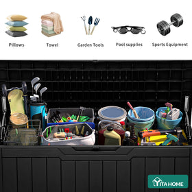 YITAHOME lockable lid keeps cushions and tools secure outdoors