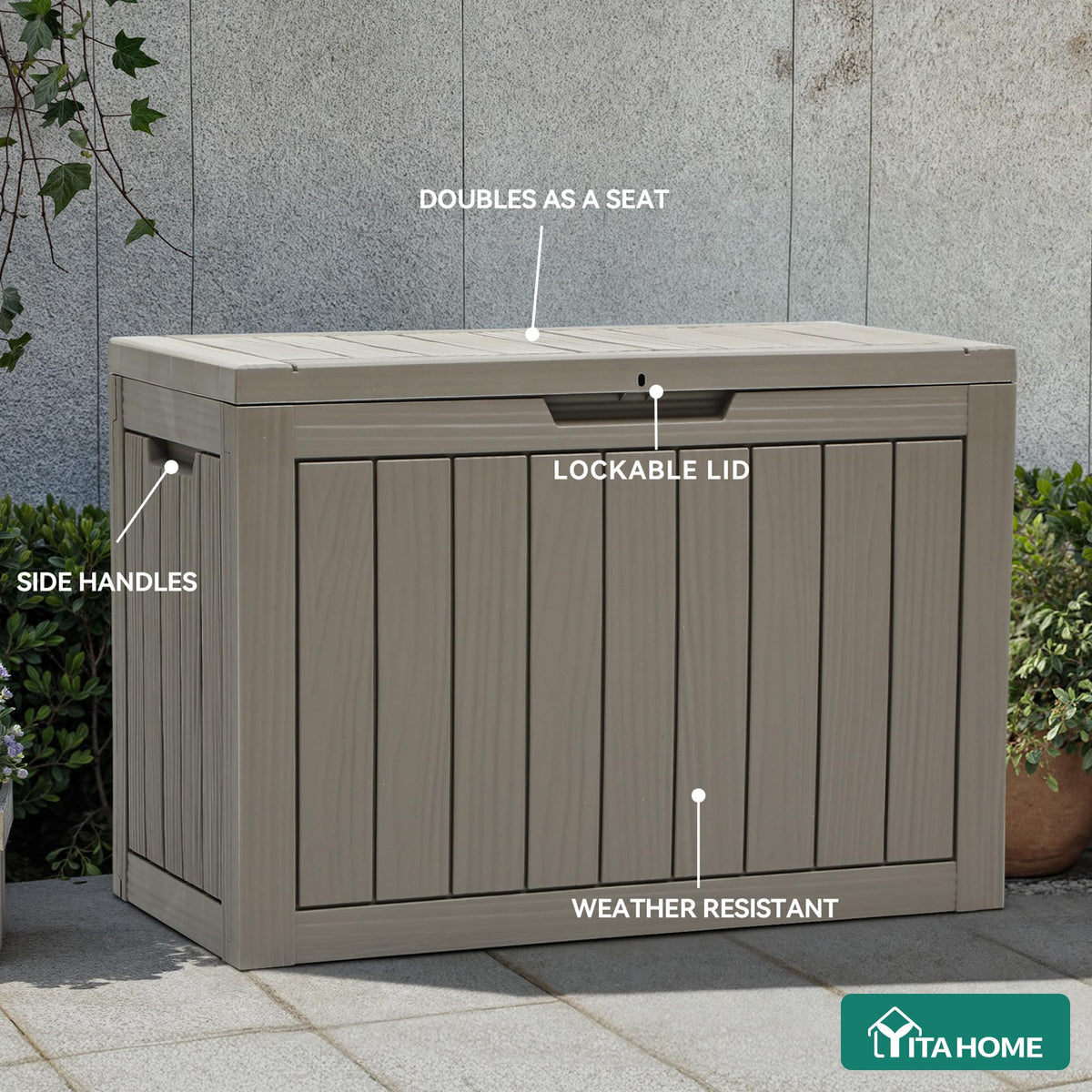 YITAHOME lockable storage box offers extra protection with an optional lock.