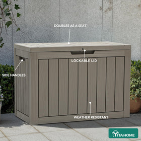 YITAHOME lockable storage box offers extra protection with an optional lock.