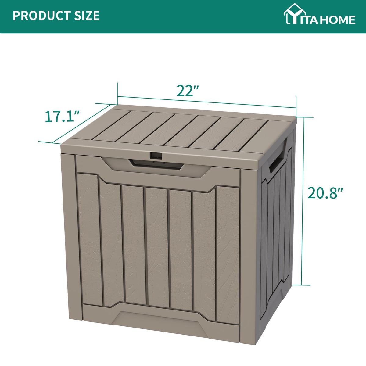 YITAHOME multiuse outdoor storage for cushions, tools, or pool accessories