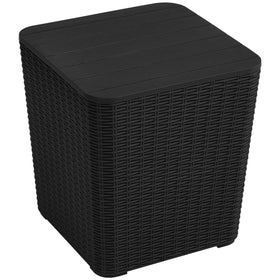YITAHOME outdoor coffee table with 11.5 gallon storage keeps cushions organized