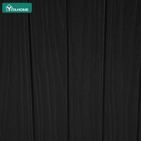 YITAHOME black-finish table blends with outdoor furniture.