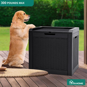 YITAHOME patented rattan-effect lid adds stylish outdoor charm.