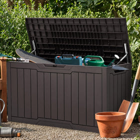 YITAHOME patio storage for cushions, tools, and pool gear