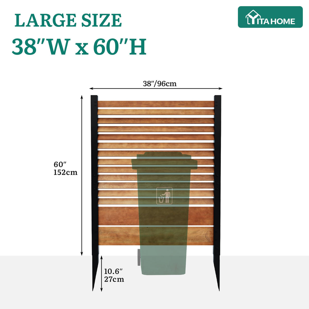 YITAHOME patio privacy panel enhances exterior décor