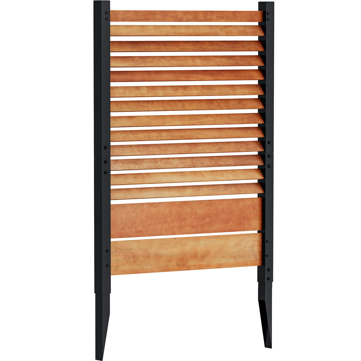 YITAHOME trash can hider hides clutter behind a wood screen