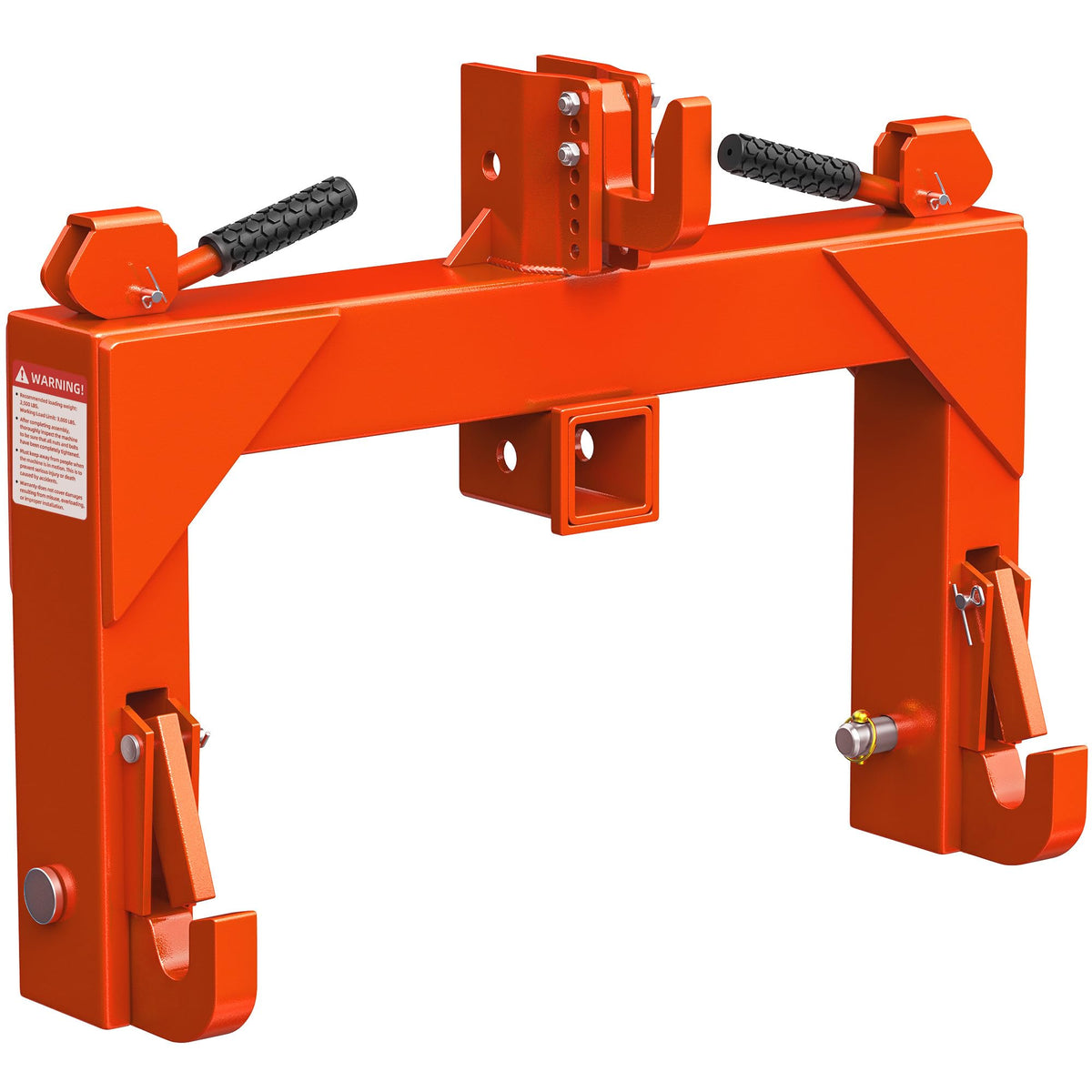 YITAMOTOR 3 point quick hitch mounted on a tractor enables fast, tool-free attachment