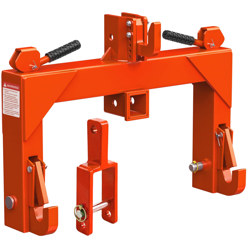 YITAMOTOR 3-point quick hitch top hook eases attachment alignment