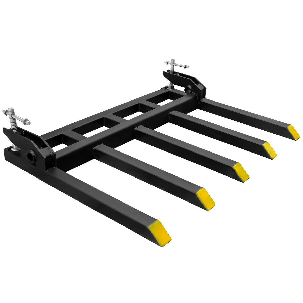YITAMOTOR debris forks on a 48-inch bucket for quick setup and debris handling