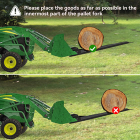 YITAMOTOR bucket-edge-friendly forks reduce wear during loading tasks