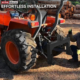 YITAMOTOR quick hitch shows 5 position height adjuster for precise alignment
