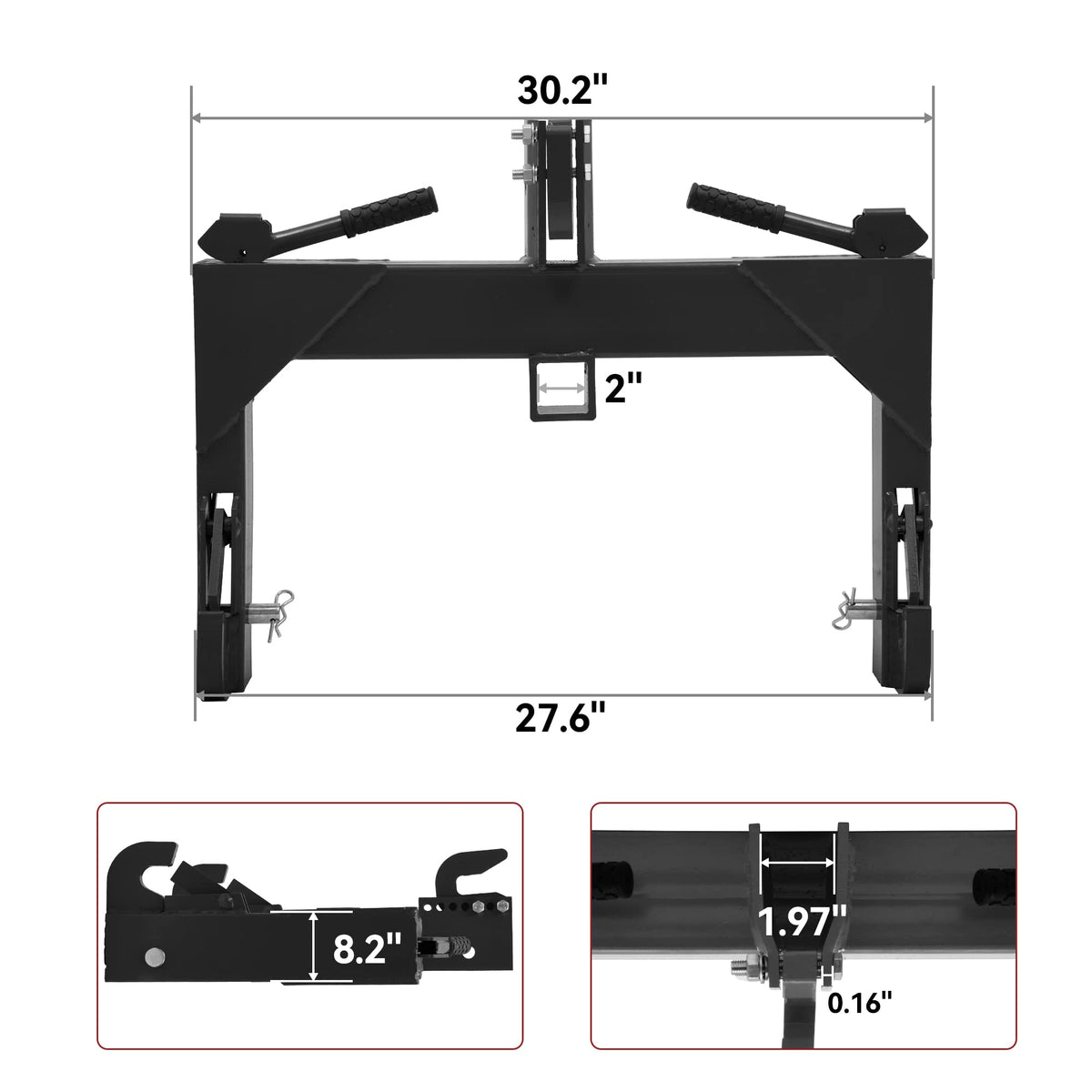 YITAMOTOR side pins with limit function for safer operation