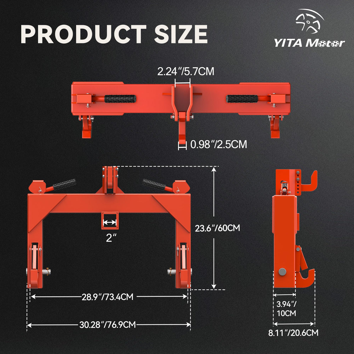 YITAMOTOR wide tractor compatibility for field work and hauling