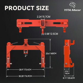 YITAMOTOR wide tractor compatibility for field work and hauling