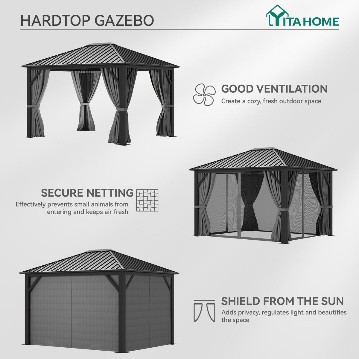 YITAHOME galvanized iron roof highlights durability and fade resistance.