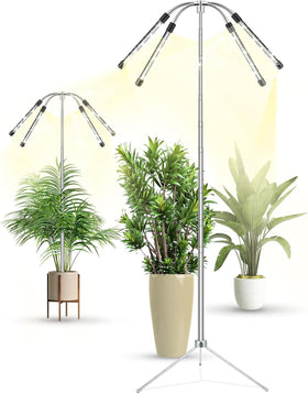 Yiyehu full-spectrum grow light head promotes healthy plant growth.