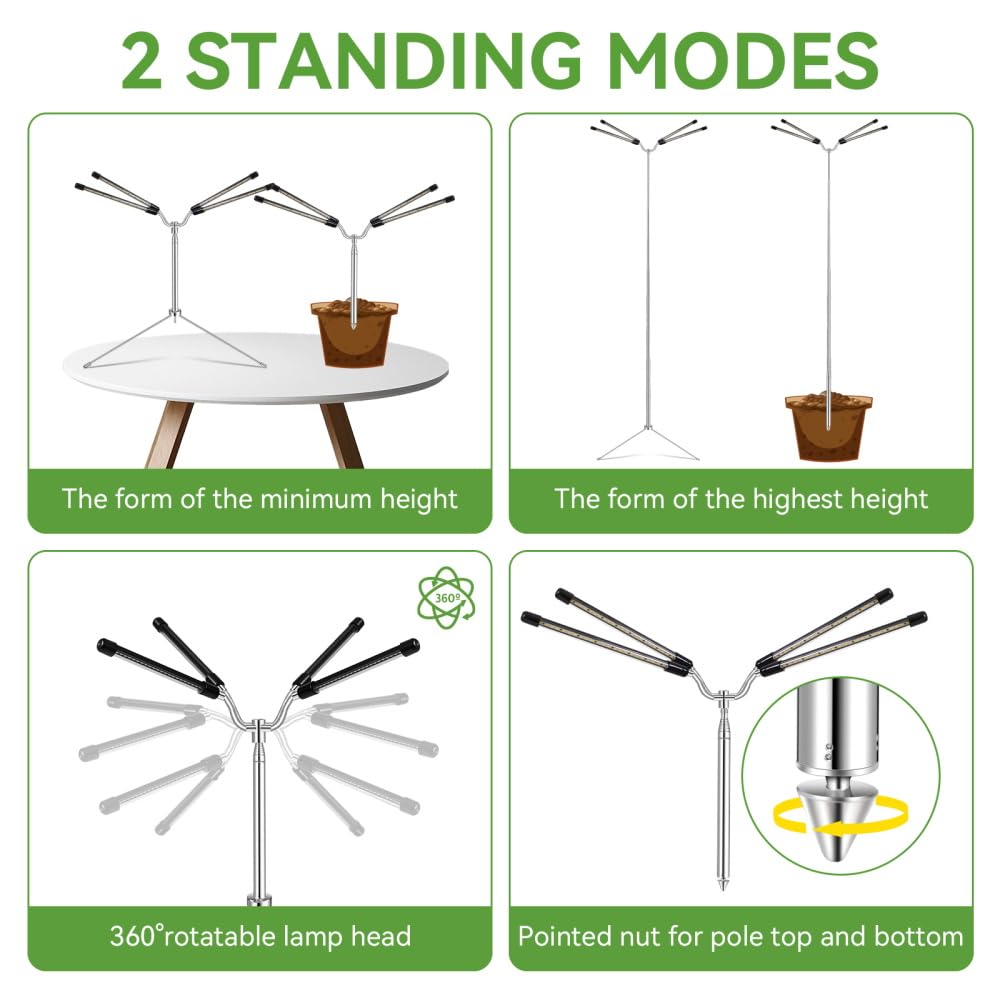 Yiyehu height-adjustable stand fits 15 to 62 inches.