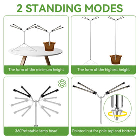 Yiyehu height-adjustable stand fits 15 to 62 inches.
