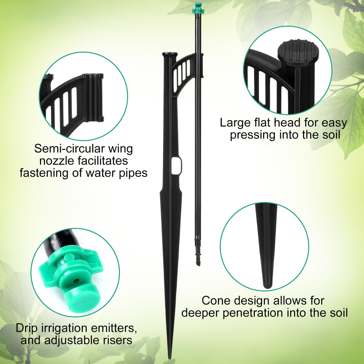 Yiyiring sprinkler extension riser provides a secure 1/4 inch connection.