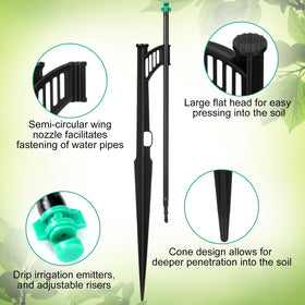 Yiyiring sprinkler extension riser provides a secure 1/4 inch connection.