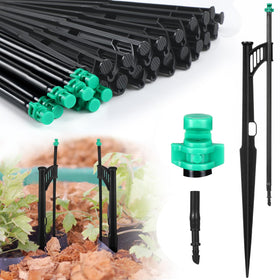 Yiyiring wing spray kit with 12.8 inch stakes delivers even garden watering.