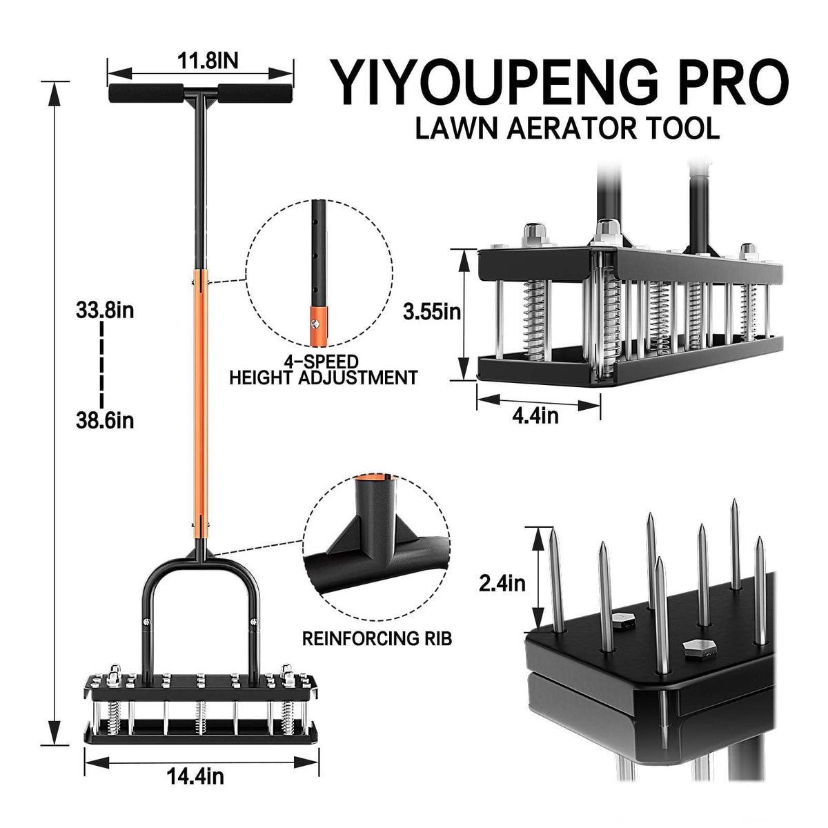 YIYOUPENG aerator shows automatic reset feature for easier use.