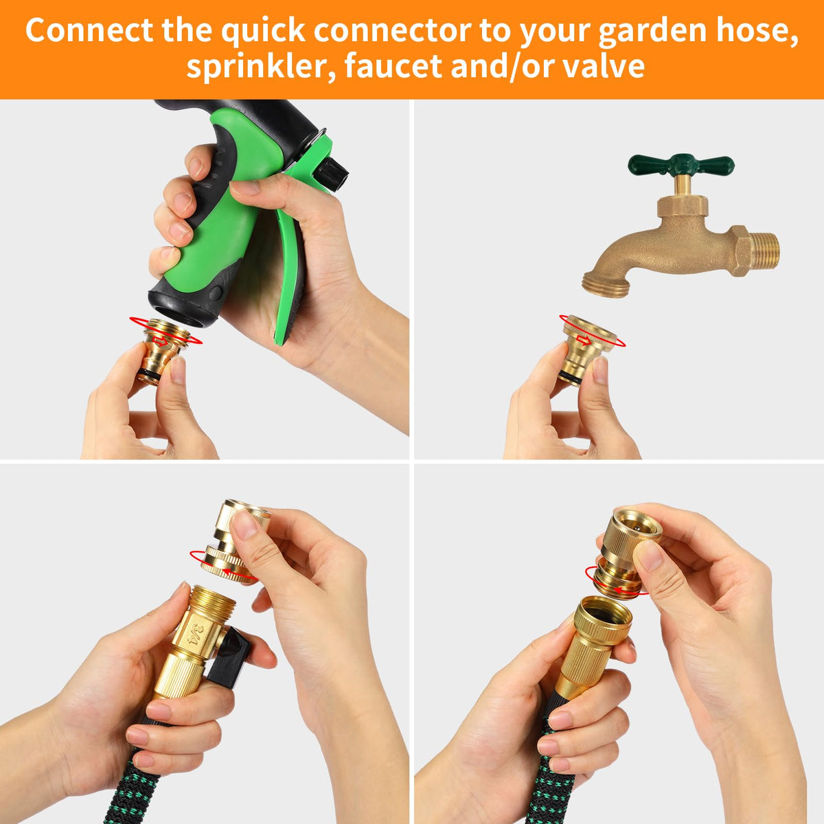 Yizerel extra rubber washers pack demonstrates versatile weatherproof sealing for hoses.