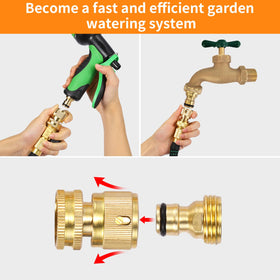 Yizerel quick-attach demonstration illustrates fast hose setup with minimal effort.