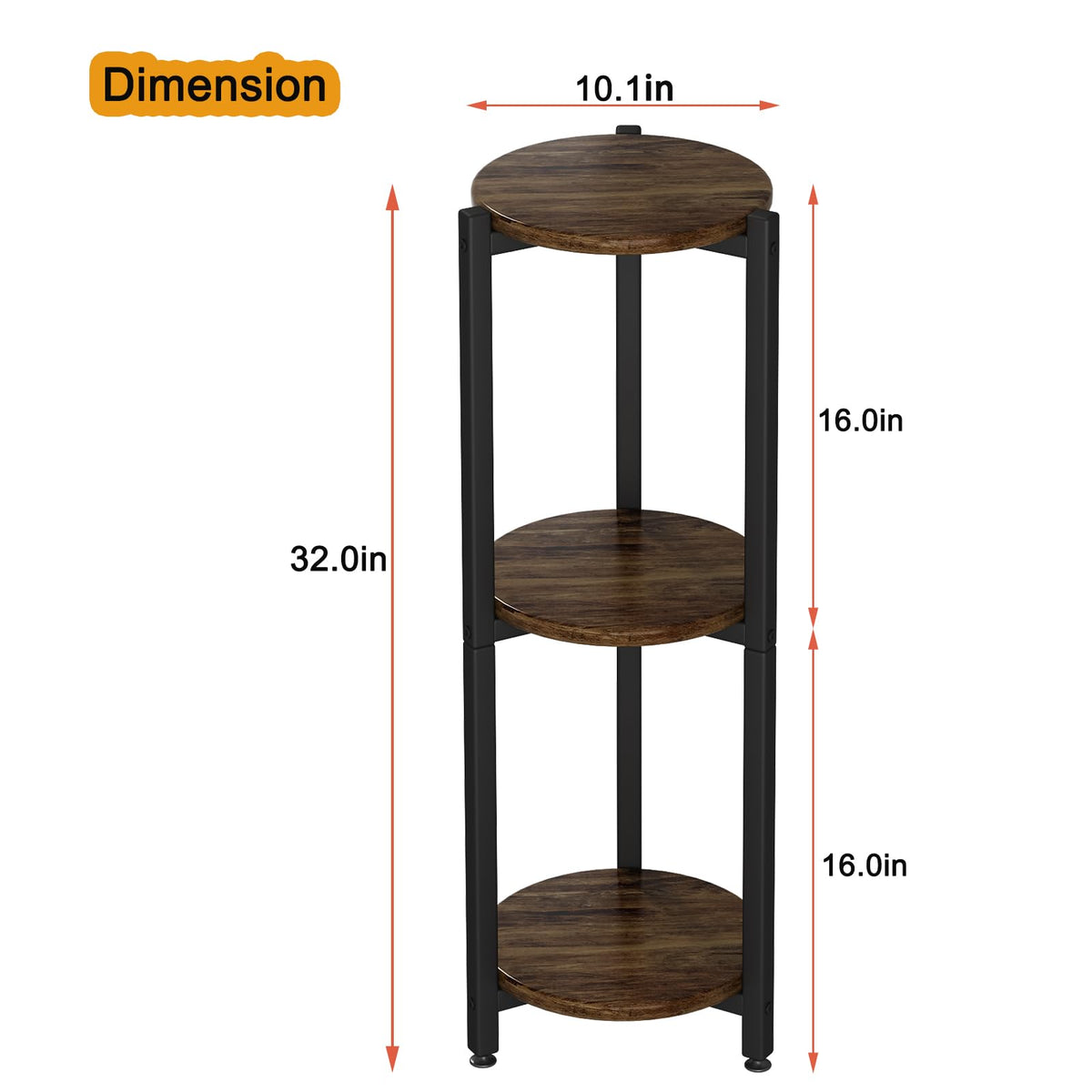 YIZAIJIA plant stand on patio illustrating outdoor placement and stable stance.