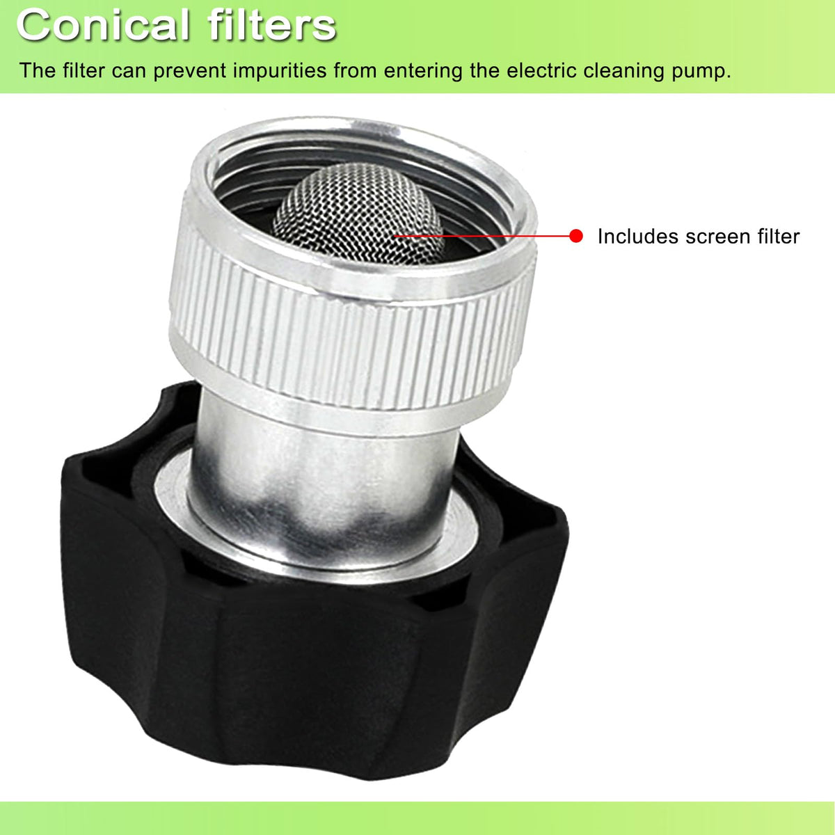 YJLY built-in filter protects the pump from impurities during cleaning