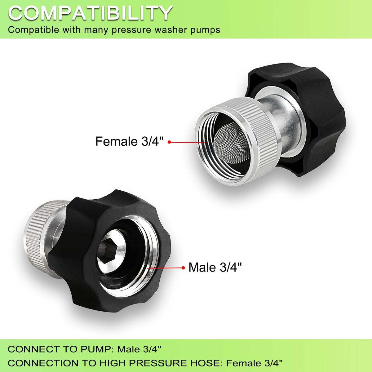 YJLY metal pressure washer fitting delivers durable, long-lasting outdoor use
