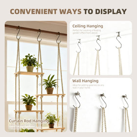 YJREW versatile plant shelf for kitchen or living room accents.