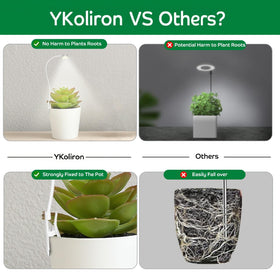 Energy-efficient design delivers strong PPFD at 6.5 inches for close-range lighting.