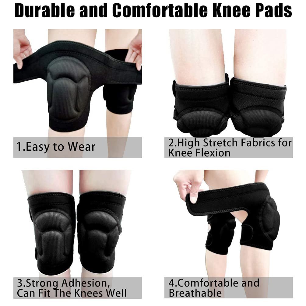 Cushioned padding on the YKTSUJ knee pad absorbs shocks during work