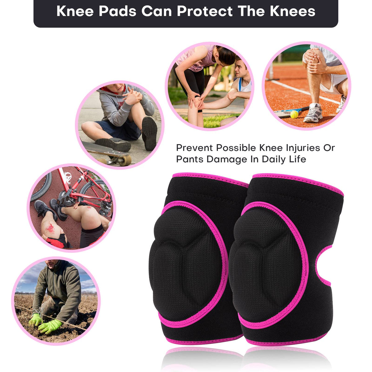 YKTSUJ knee pads used in outdoor work like gardening and maintenance