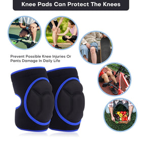 YKTSUJ knee pads feature soft padding cushioning knees during chores.