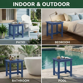 Y&M outdoor side table showing simple assembly steps