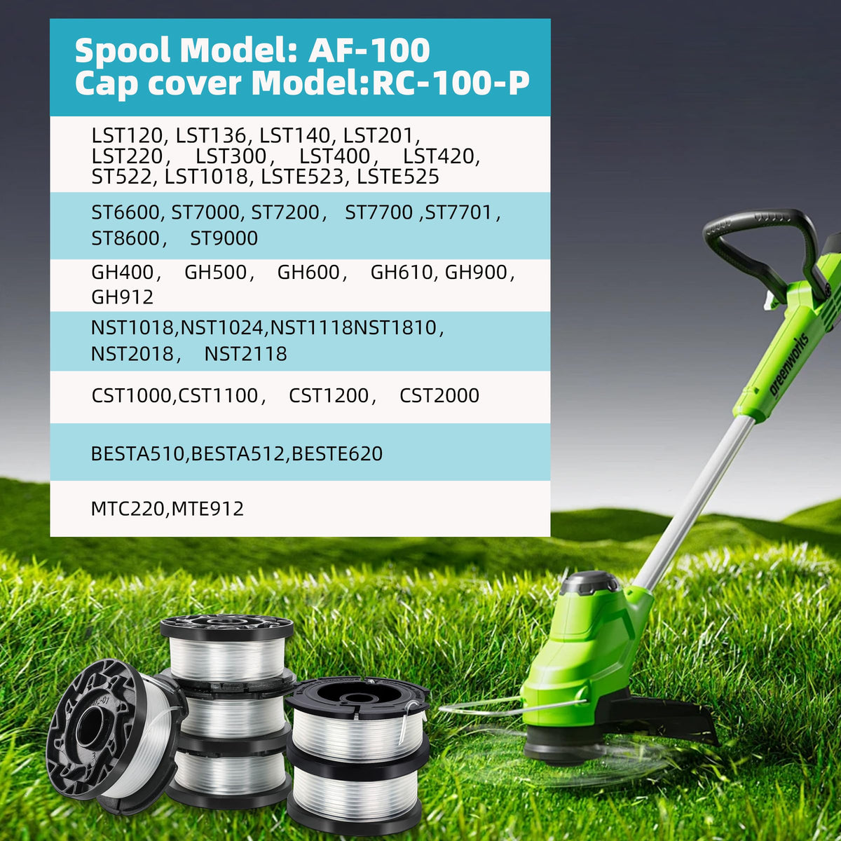 YMHB AF-100 installation guide demonstrates easy spool replacement