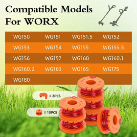 YMHB nylon line on spool offers durable, flexible trimming.