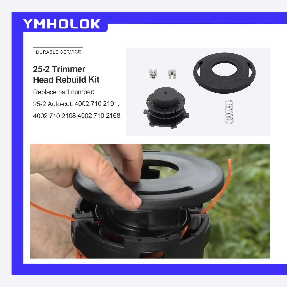 Ymholok 2-set package image highlighting complete rebuild kit contents.