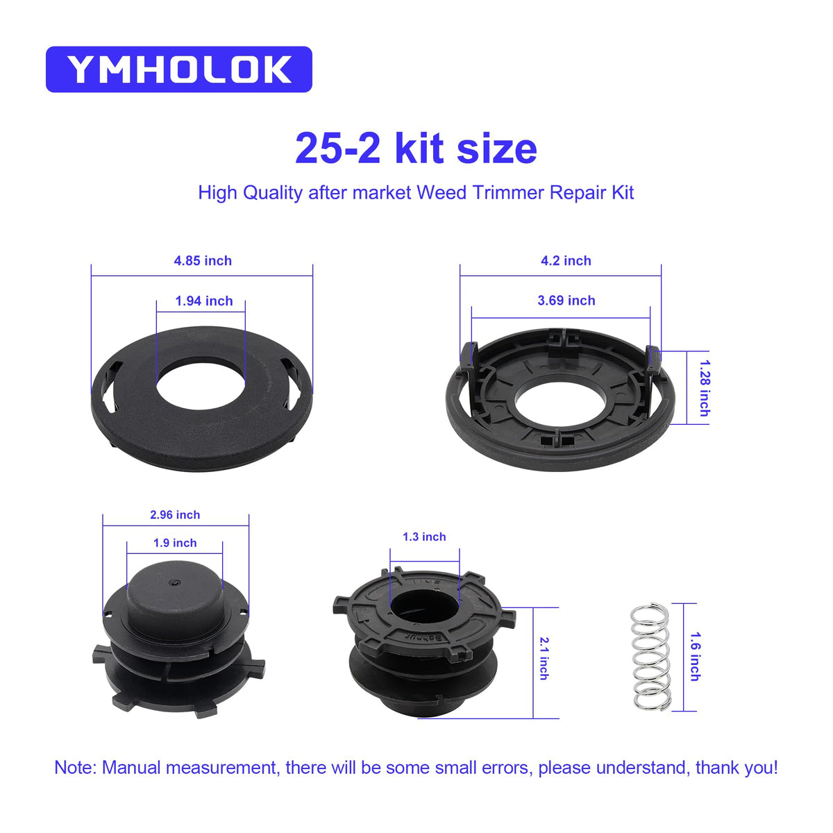 Ymholok 25-2 trimmer head cover cap shown for quick head rebuild.