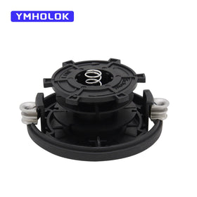 Ymholok easy-install assembly showing tool-free rebuild for weedeaters.