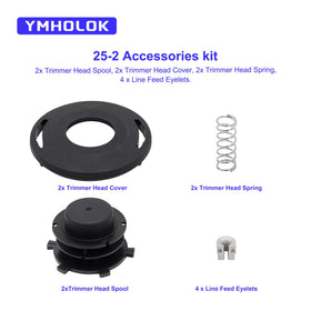 Ymholok 25-2 eyelets aiding smooth line feed and durable performance.