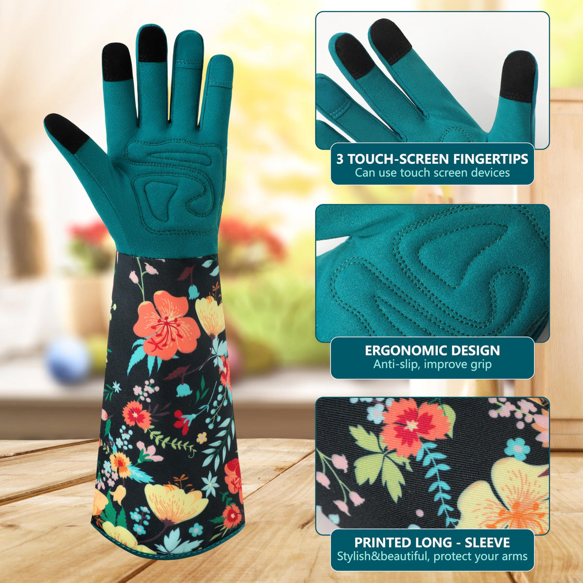 Ymomode gloves offer three touchscreen fingertips for phone use without removal.