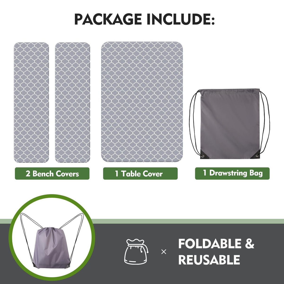 Ymomode tablecloth is easy to wipe clean after gatherings