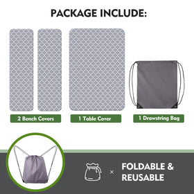 Ymomode tablecloth is easy to wipe clean after gatherings